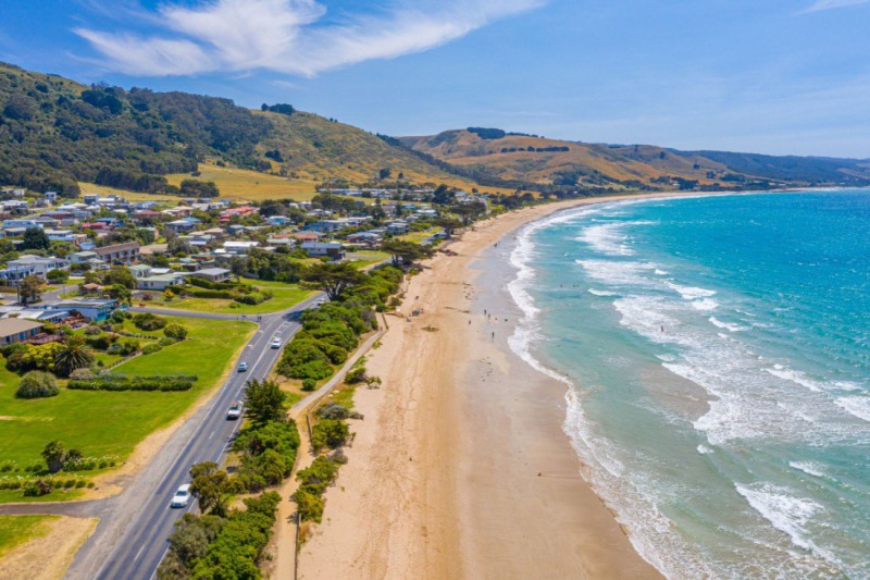 Pláž v Apollo Bay.