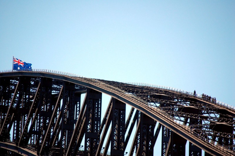 Výšlap na Harbour Bridge.