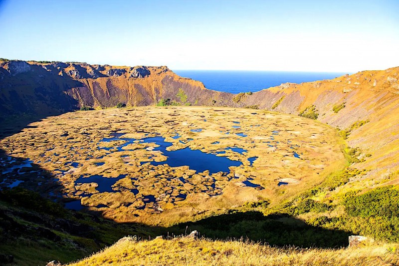 Kráter Rano Kau.