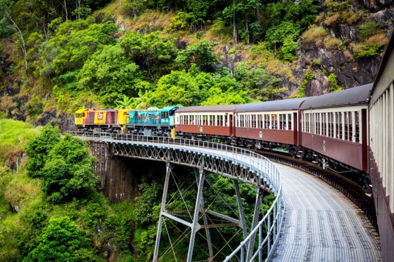 Vyhlídková jízda vlakem Kuranda.