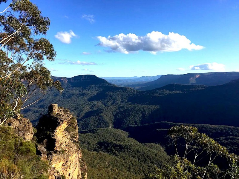 Modré hory - Blue Mountains.