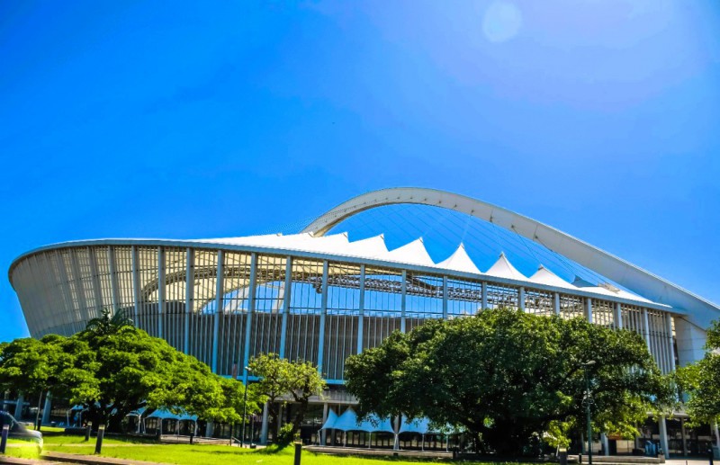 Fotbalový stadion Moses Mabhida. 