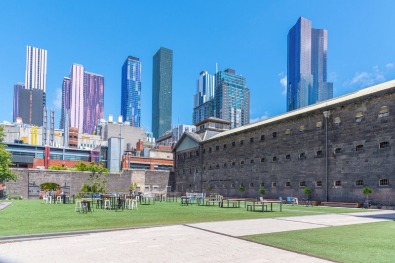 Věznice Old Melbourne Gaol.