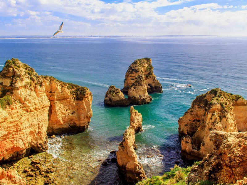 Ponta da Piedade v Lagos, Algarve.