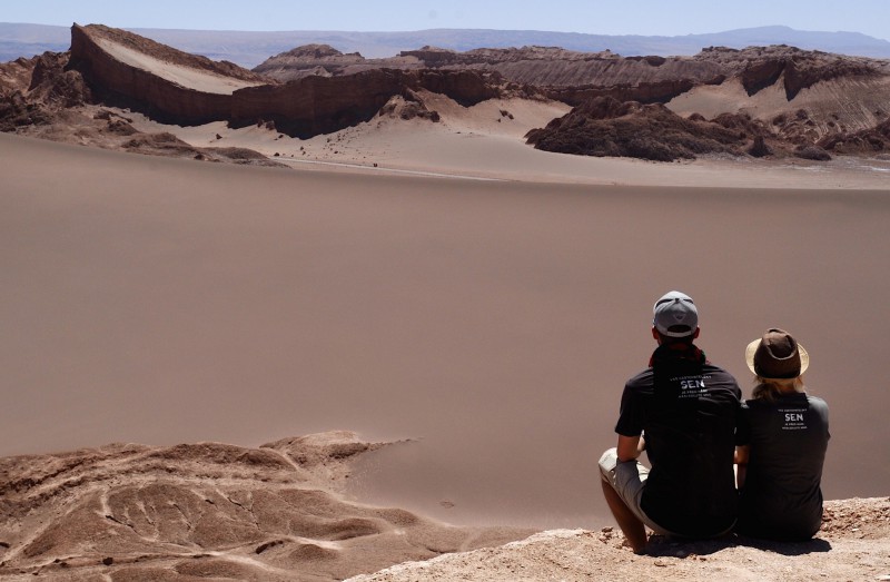 Nejsušší oblast světa - poušť Atacama v Chile. 