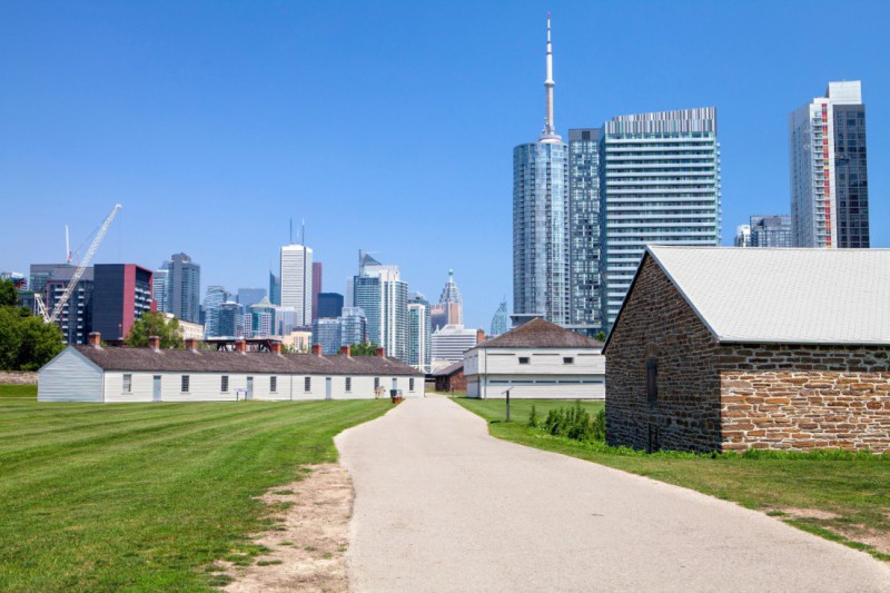 Historický park Fort York.