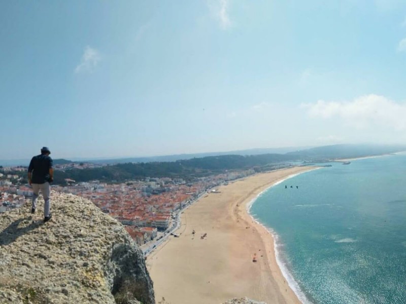 Miradouro do Suberco v portugalském Nazaré.