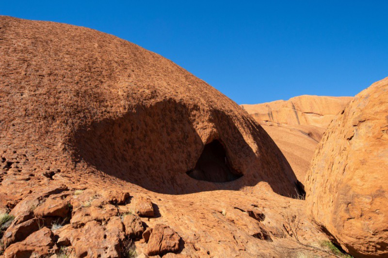 Detail povrchu Uluru.