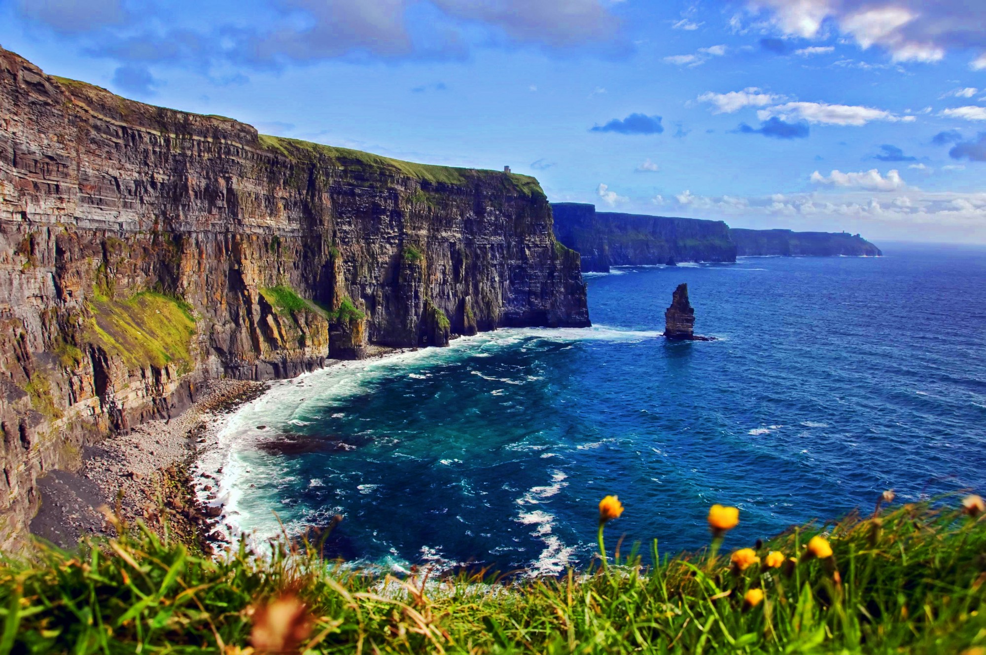 Nekonečý oceán a skály Cliffs of Moher