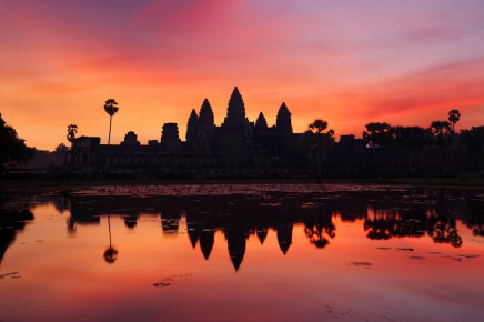 Západ slunce nad Angkor Wat